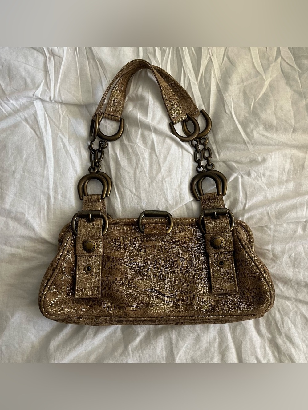 Rare Vintage Stuart Weitzman Suede Bag